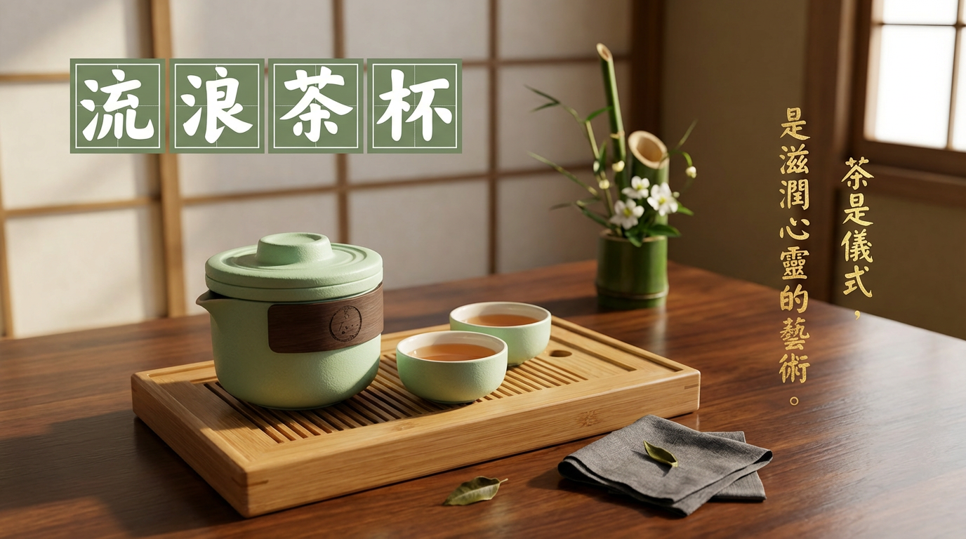 流浪茶杯一套（六種顏色）