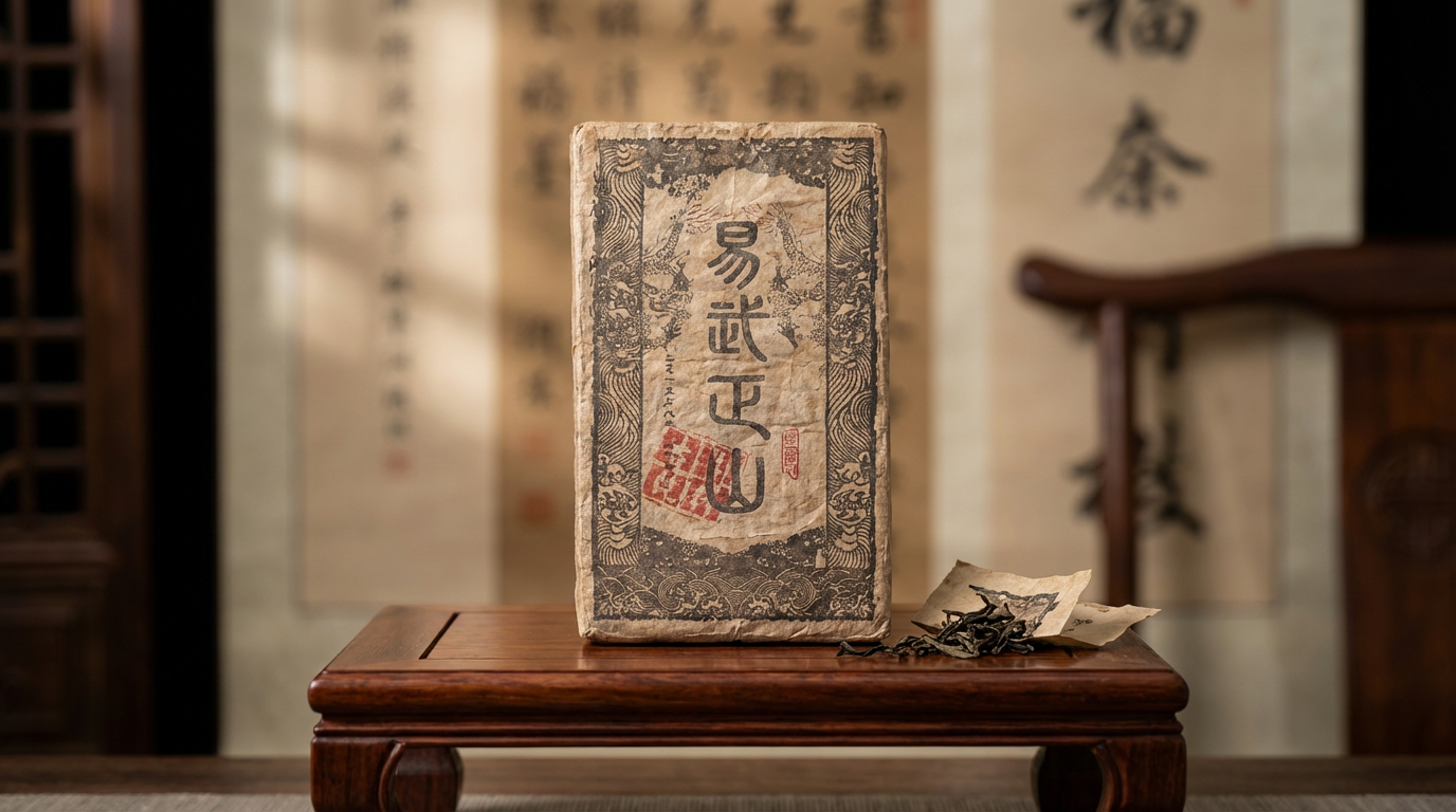 1968年雲南普洱熟茶 - 易武正山古樹磚茶1000克珍藏款